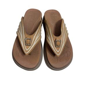 Oncai Women’s orthotic thong sandals with arch support size 11